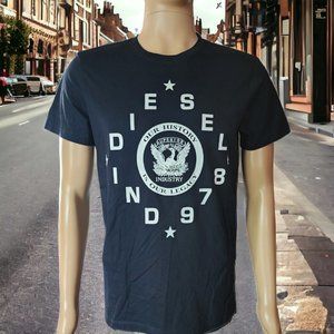 NWT DIESEL(Med)  Black Crew neck T-Shirt